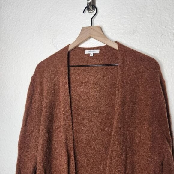 Madewell Kent Cardigan Sweater in Coziest Yarn Merino Wool Brown Size Medium - Picture 8 of 8